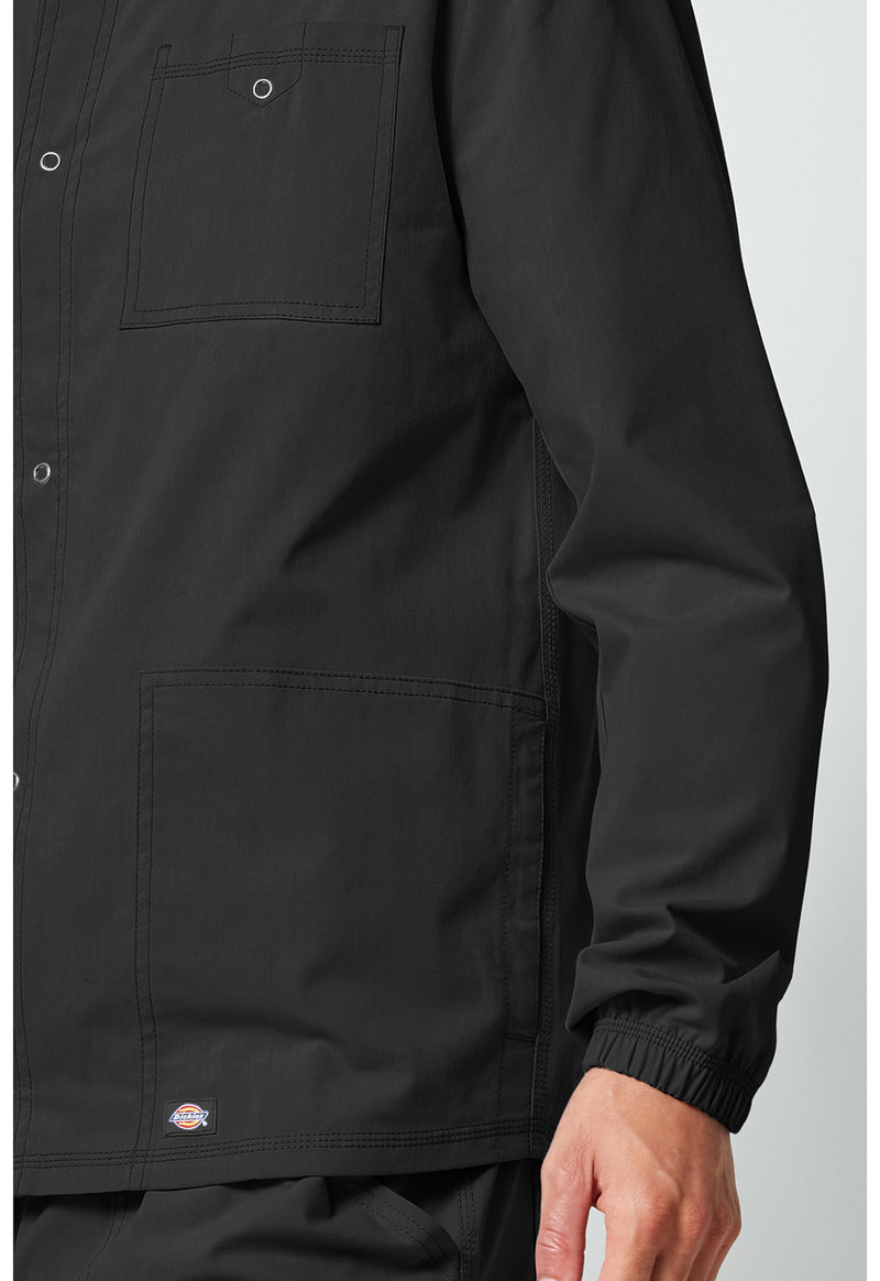 Black - Men's snap front jacket (View 4)