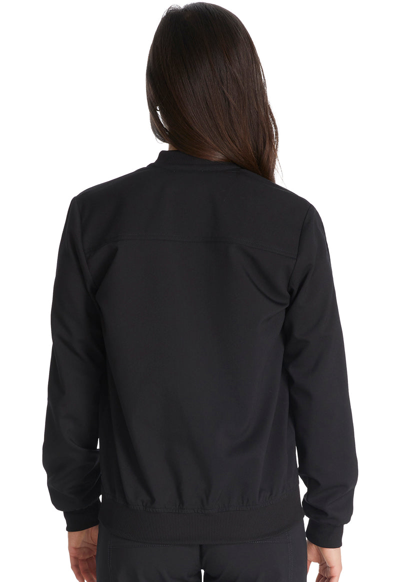 Black - Zip Front Jacket (Back)