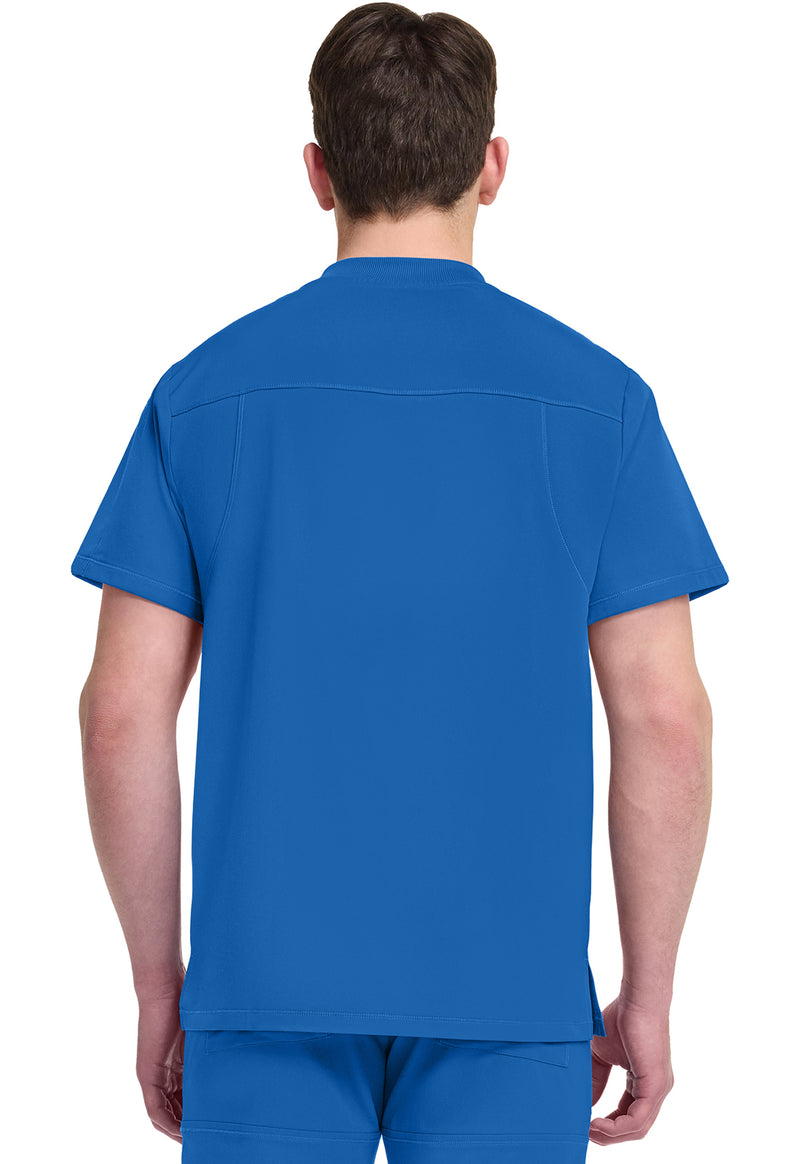 Royal - Dickies Dynamix Men Scrub Top - Back View