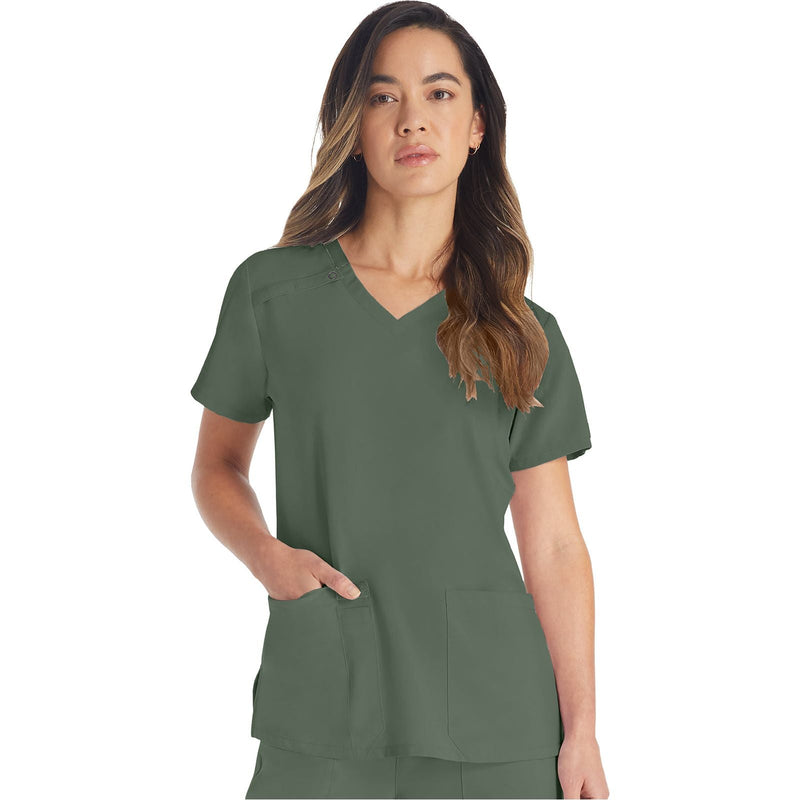 olive - V-Neck Top