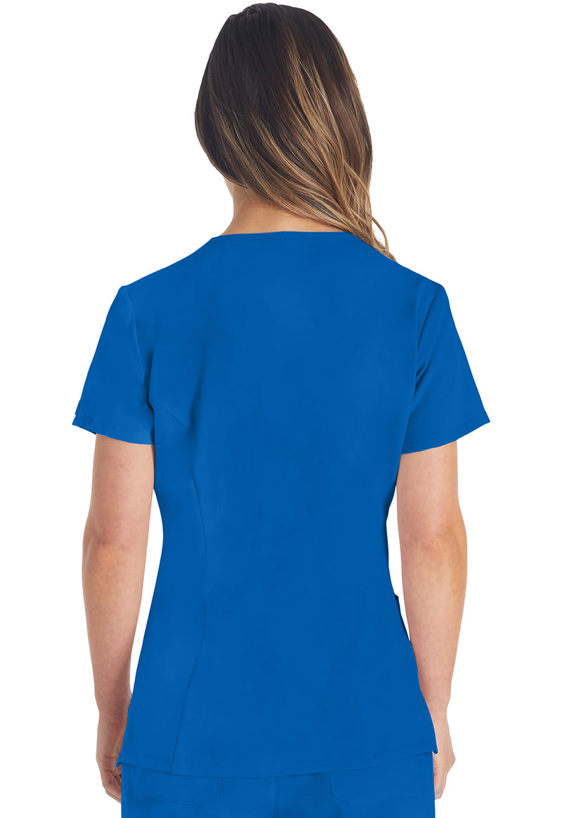 Royal - Dickies EDS Essentials Women Scrub Top - Back View