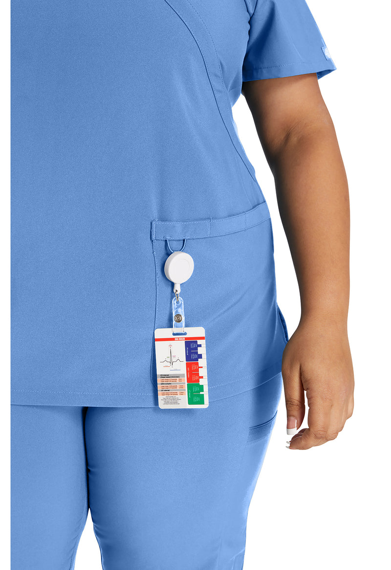 Ciel - Women's Mock Wrap Scrub Top (View 4)