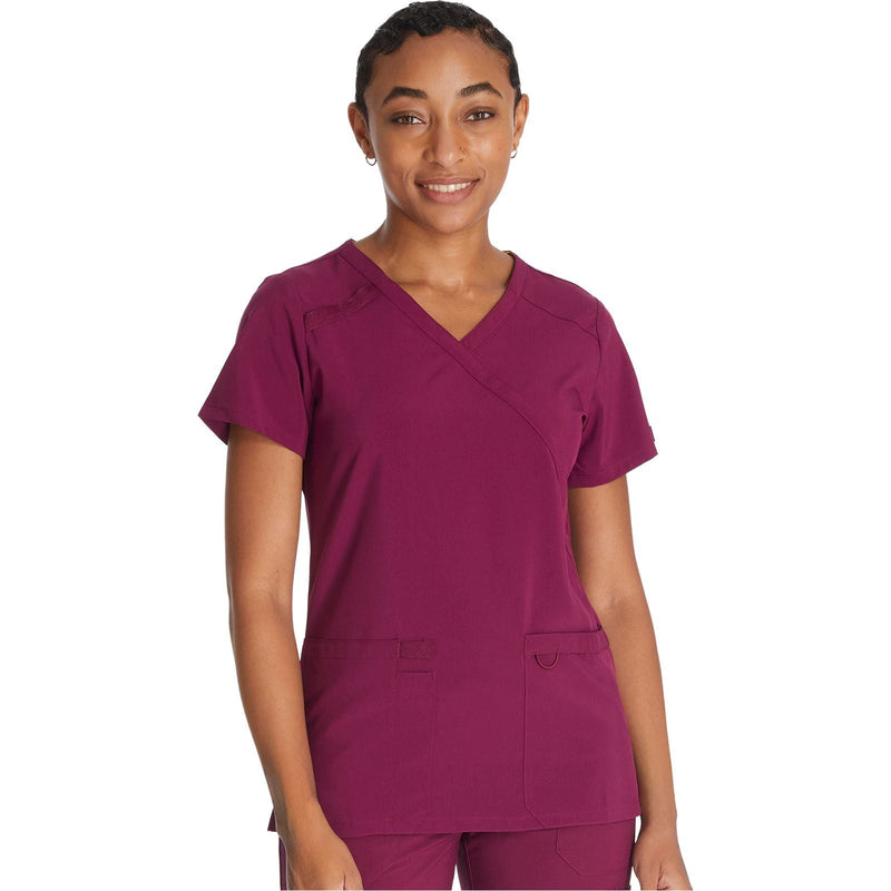wine - Mock Wrap Top