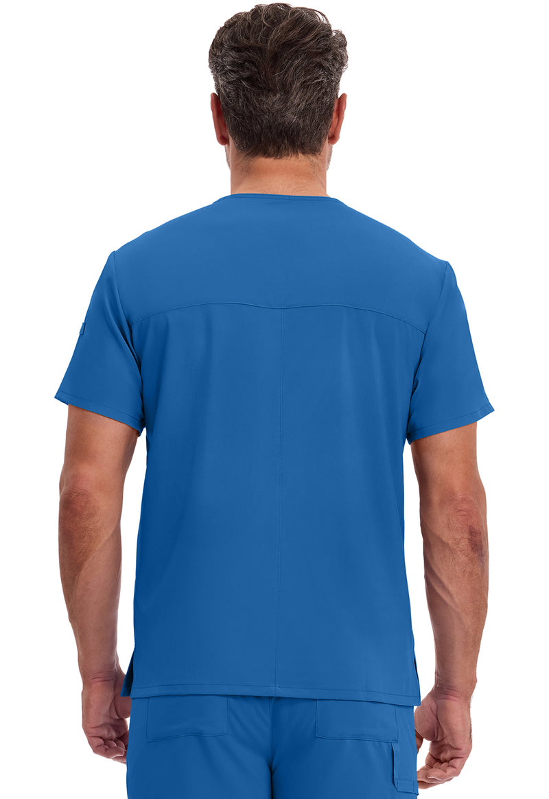 Royal - Dickies EDS Essentials Men Scrub Top - Back View