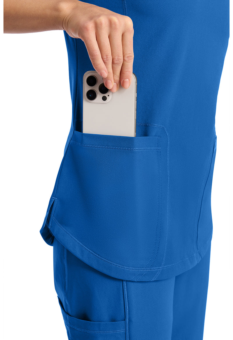 Royal - Women's V-Neck Scrub Top (View 4)