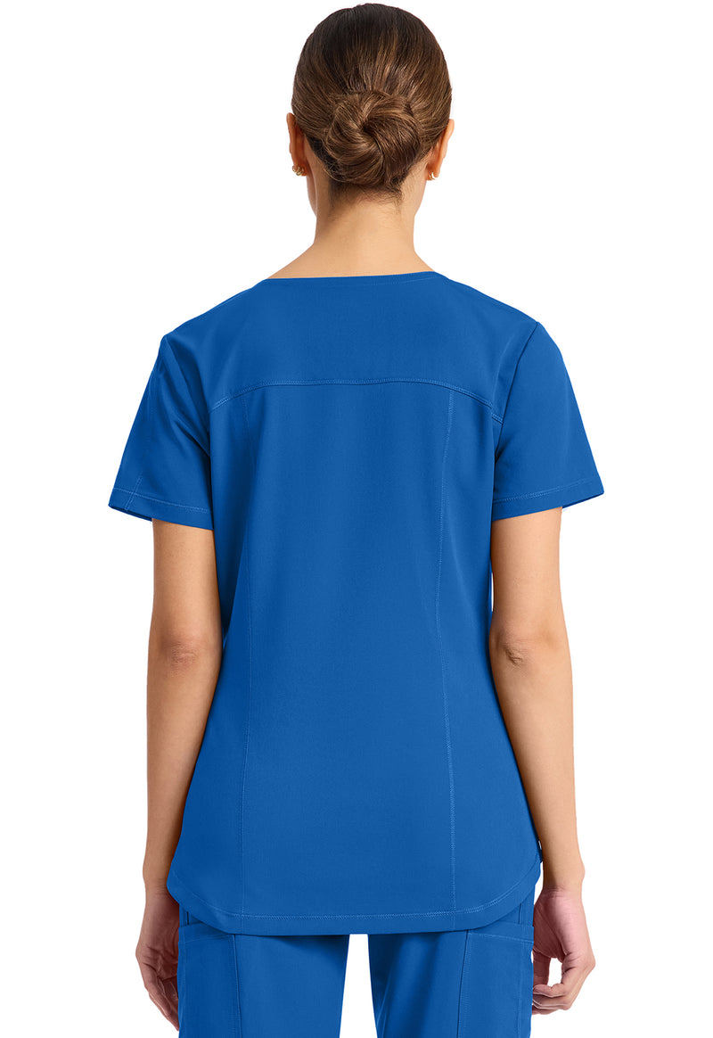 Royal - Dickies Dynamix Women Scrub Top - Back View