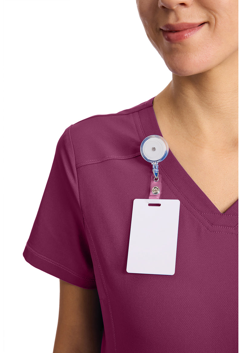 Wine - Women's V-Neck Scrub Top (View 2)