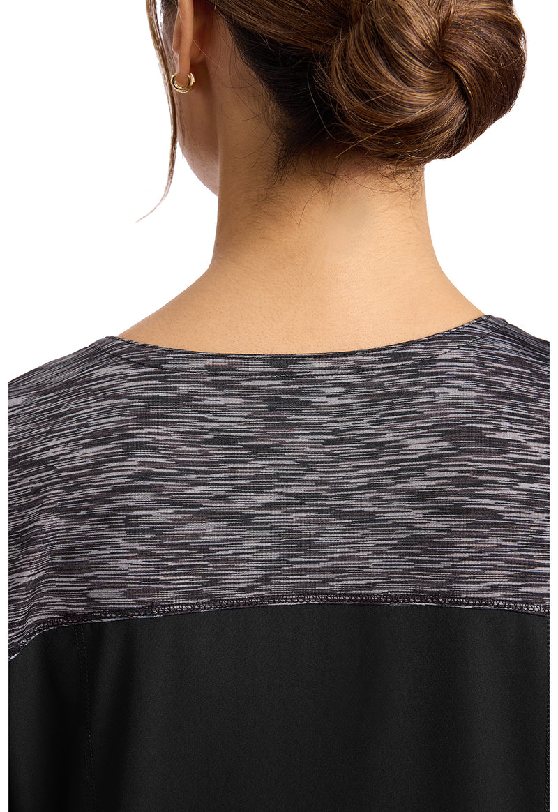 Black - Women's V-Neck Scrub Top (View 2)