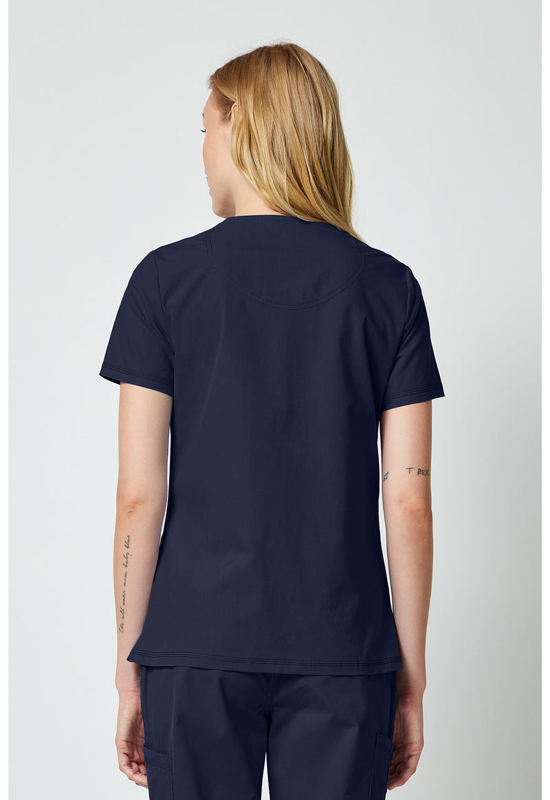 Navy - Dickies Forge Women Scrub Top - Back View