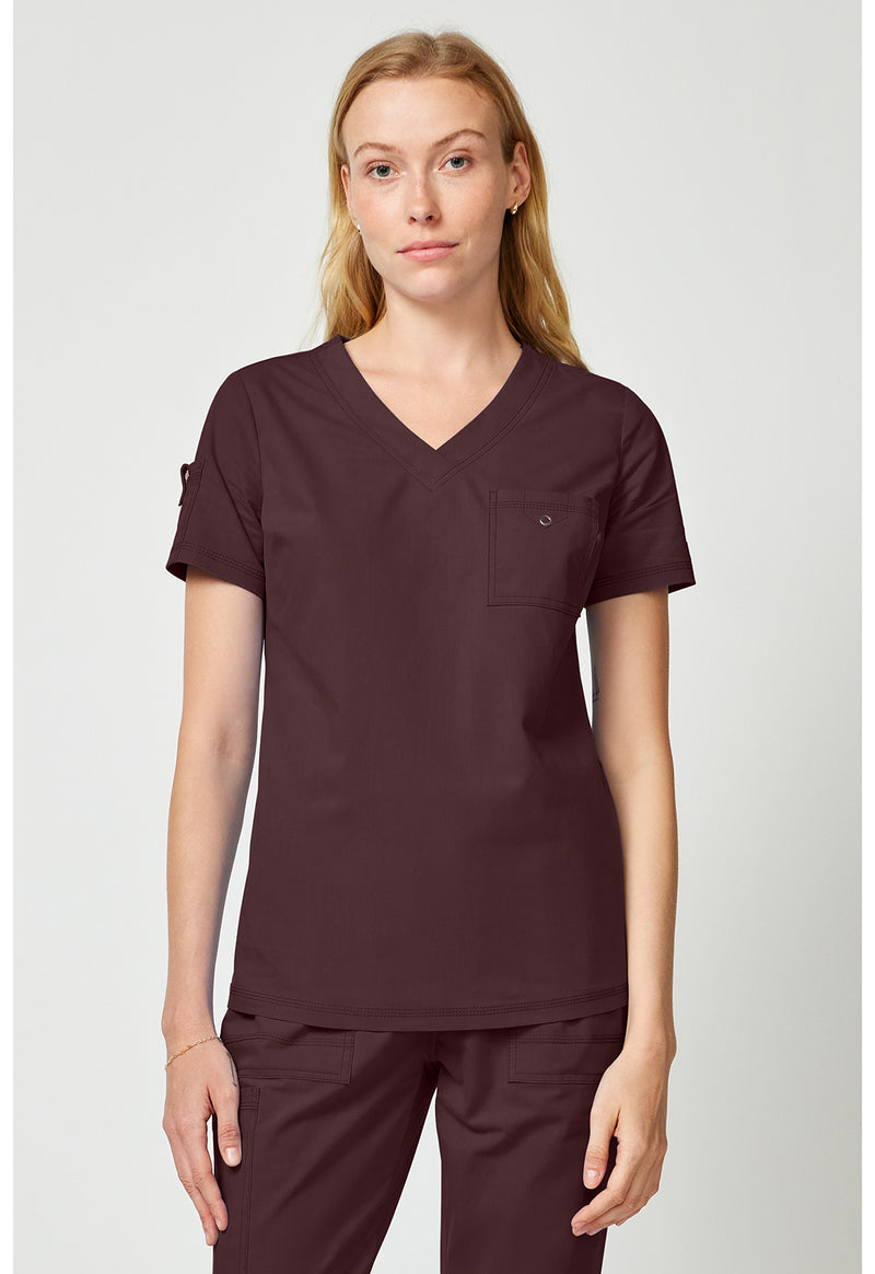 Terrain - Dickies Forge Women Scrub Top - Front View