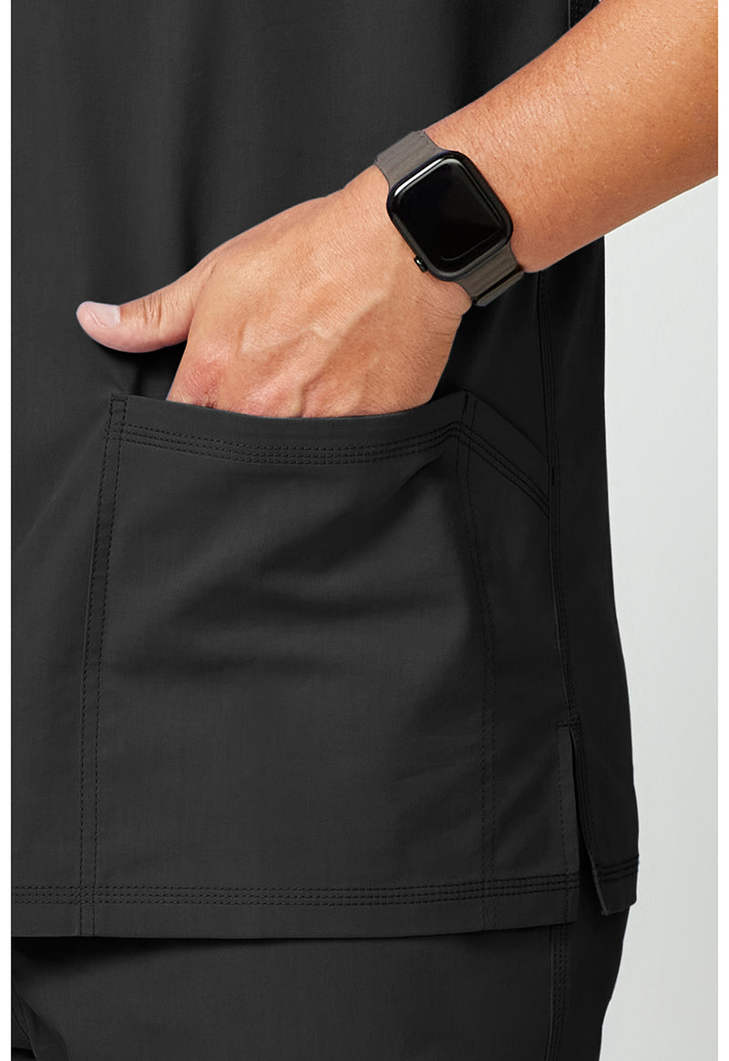 Black - Men's V-Neck Top (View 4)