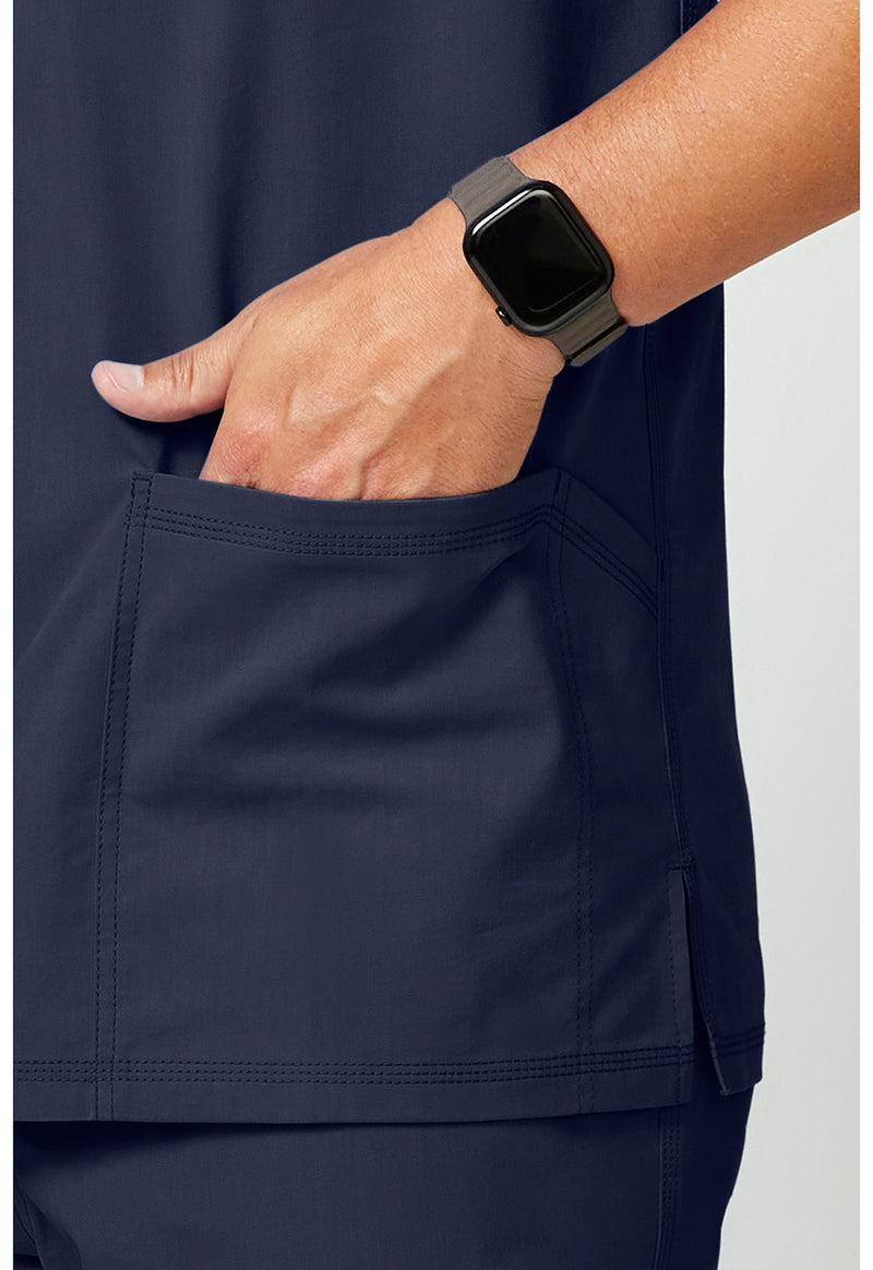 Navy - Men's V-Neck Top (View 4)