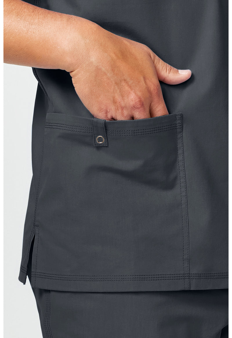 Pewter - Men's V-Neck Top (View 3)