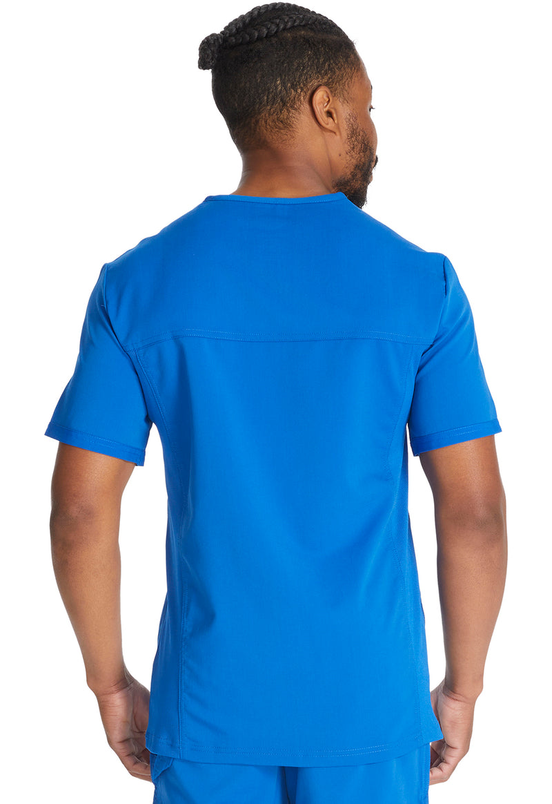 Royal - Dickies Balance Men Scrub Top - Back View