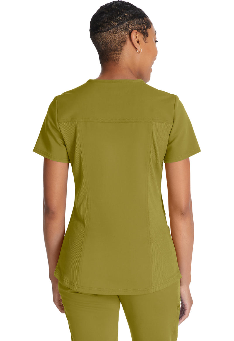 Bronze Mist - Dickies Balance Women Scrub Top - Back View