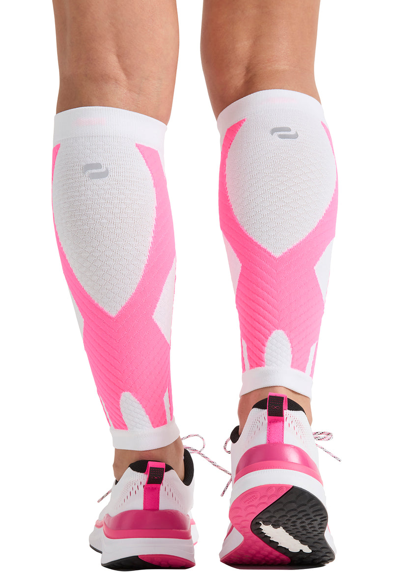 white/shocking pink - Calf Sleeve 10-15 mmHg Compression (Back)