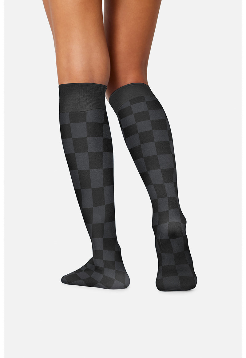 Checked - Knee High 8-15 mmHg Compression Sock (Back)