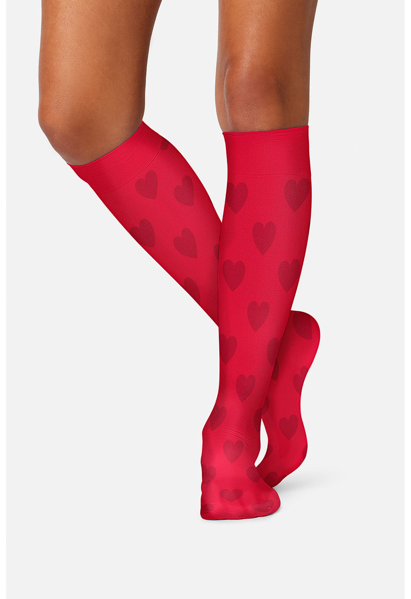 Hearts - Knee High 8-15 mmHg Compression Sock
