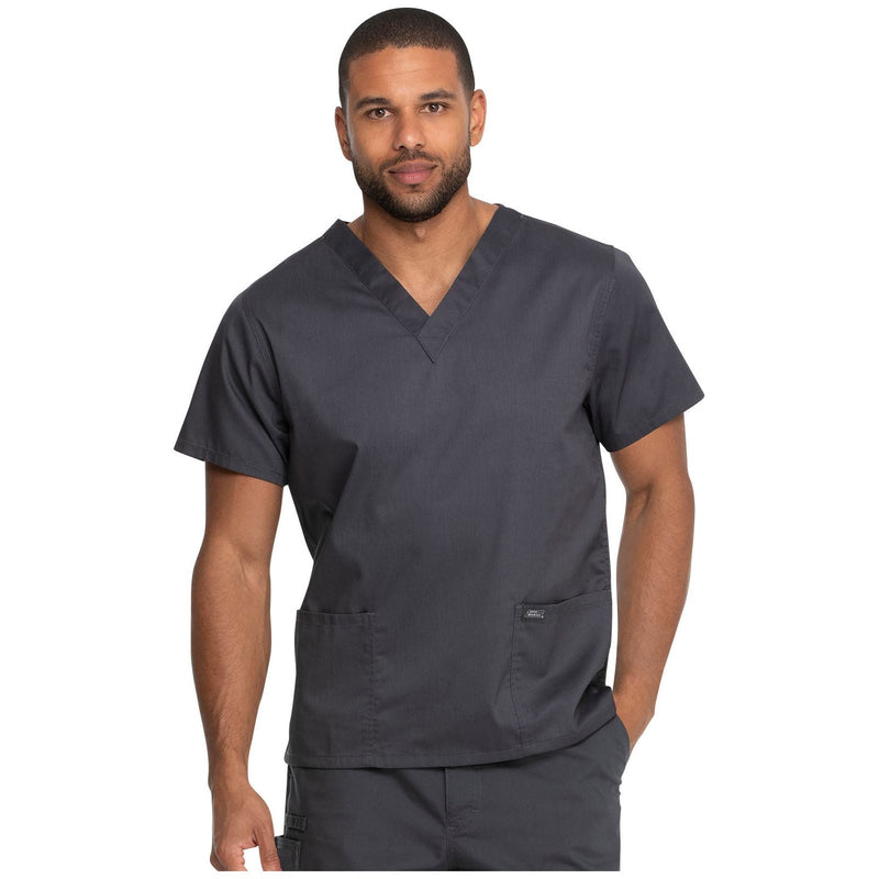 pewter - Unisex V-Neck Top