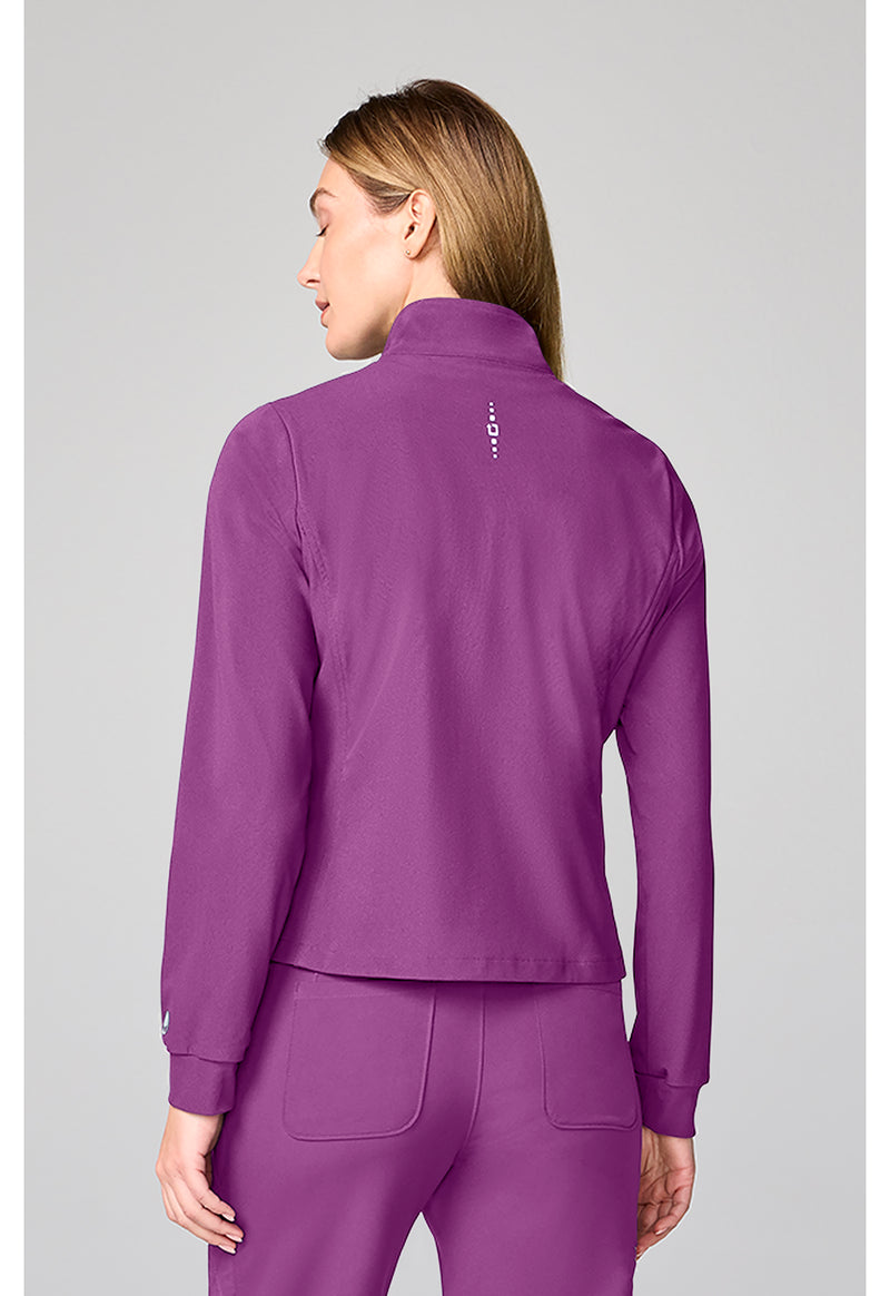 Plum Violet - Quilted Jacket (Back)