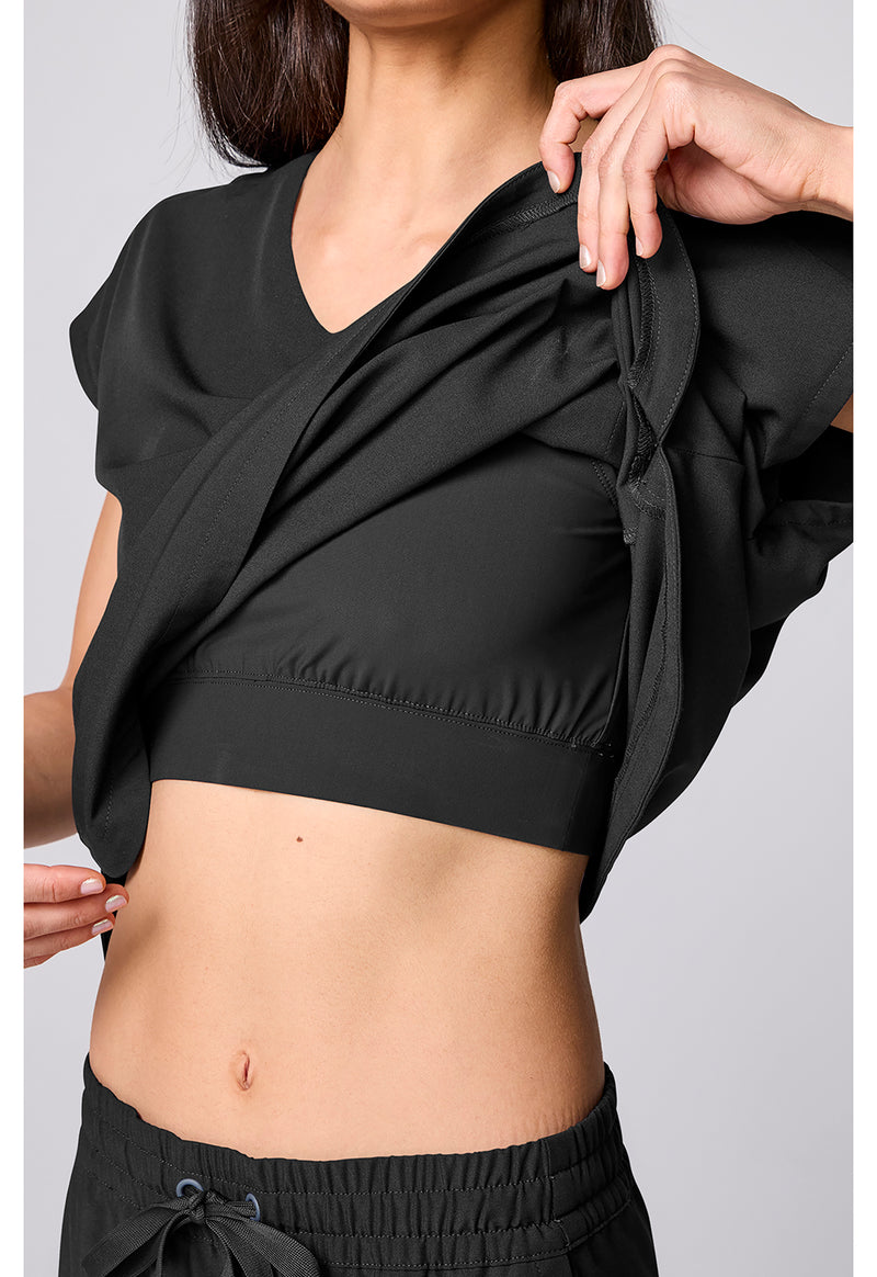Black - Built In Bra Dolman Top (View 4)