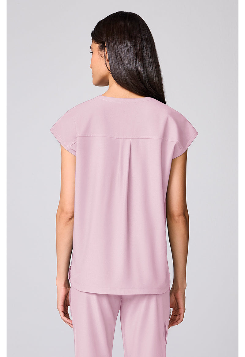 Pink Pearl - Built In Bra Dolman Top (Back)
