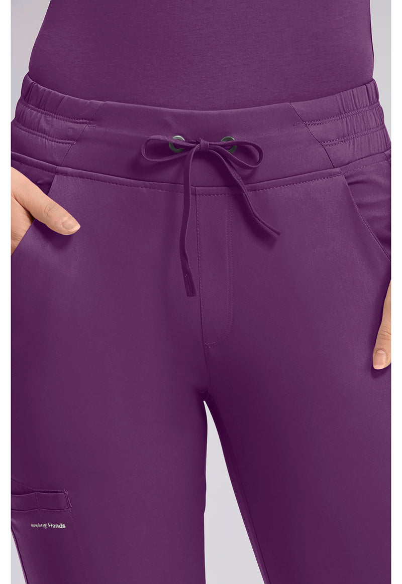 Eggplant - Women's Rhea Jogger Scrub Pants – Petite (View 4)
