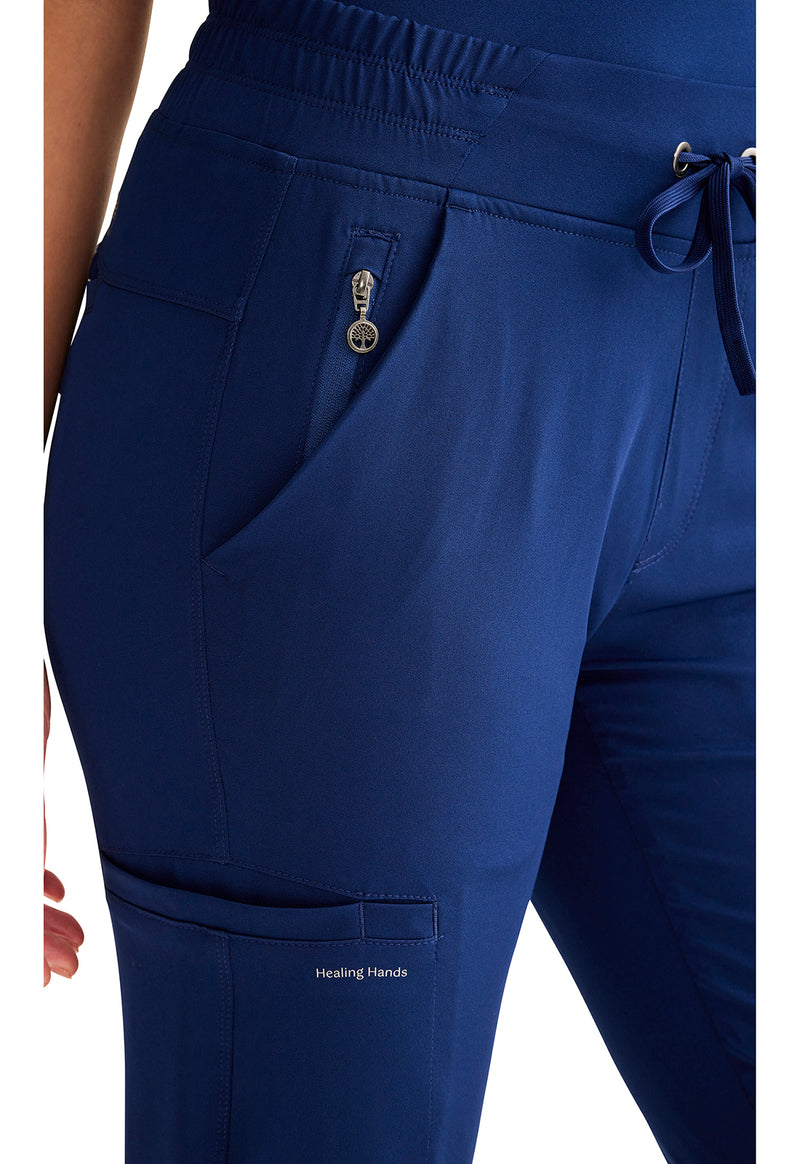 Navy - Women's Rhea Jogger Scrub Pants – Petite (View 2)