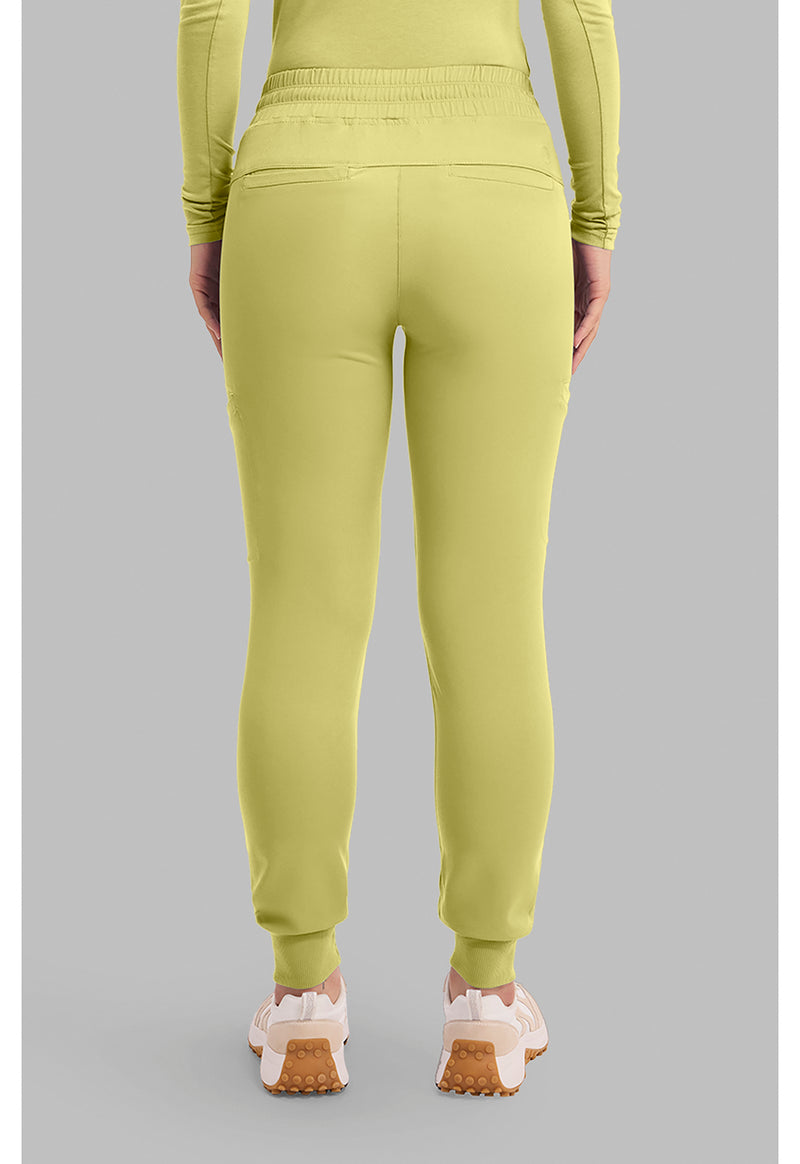 Retro Lime - Women's Rhea Jogger Scrub Pants – Petite (View 2)