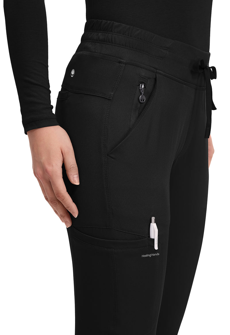 BLACK - Women's Rhea Jogger Scrub Pants – Regular (View 2)