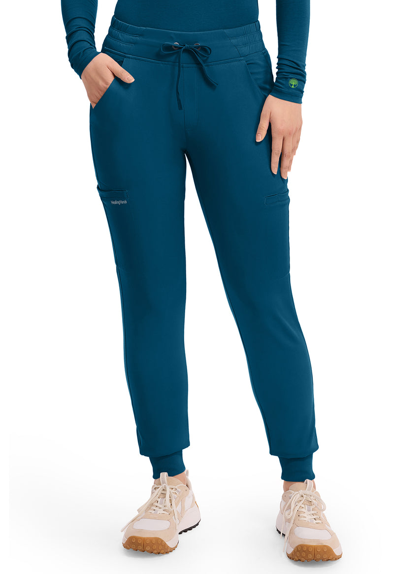 Caribbean - Healing Hands Works Women Scrub Pants - Front View