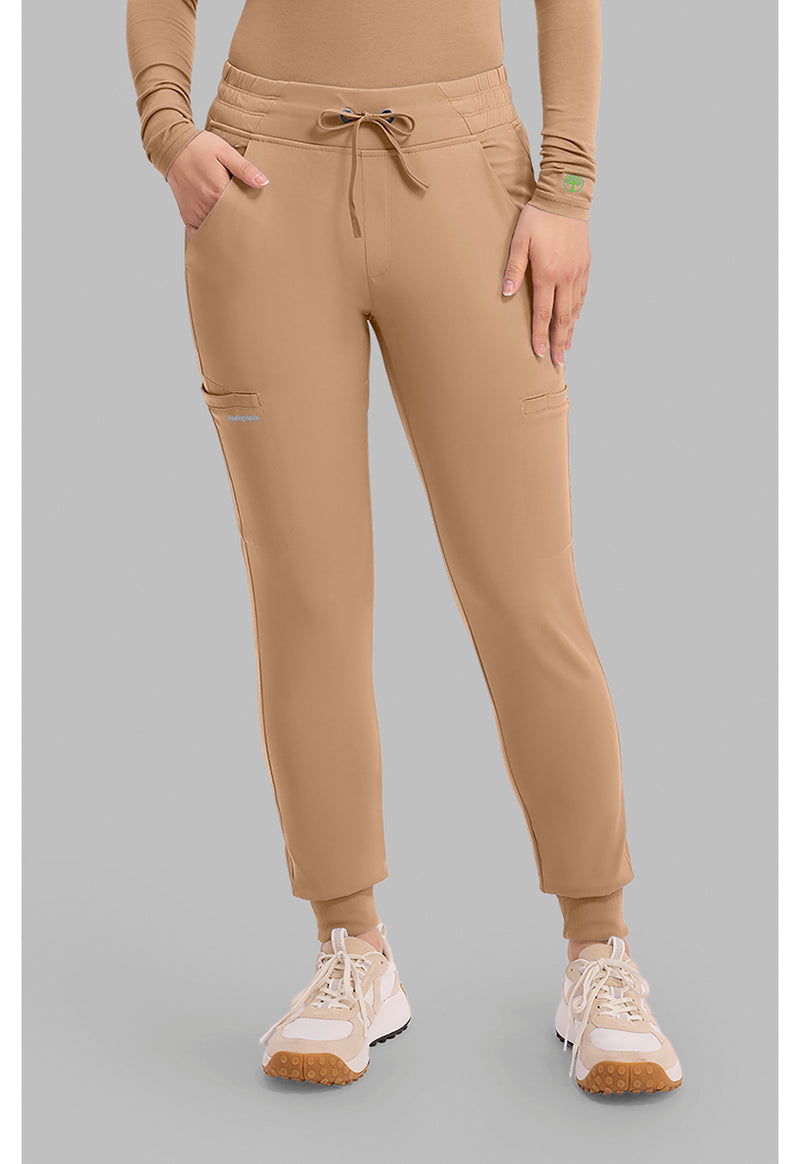 Sand Dunes - Healing Hands Works Women Scrub Pants - Front View