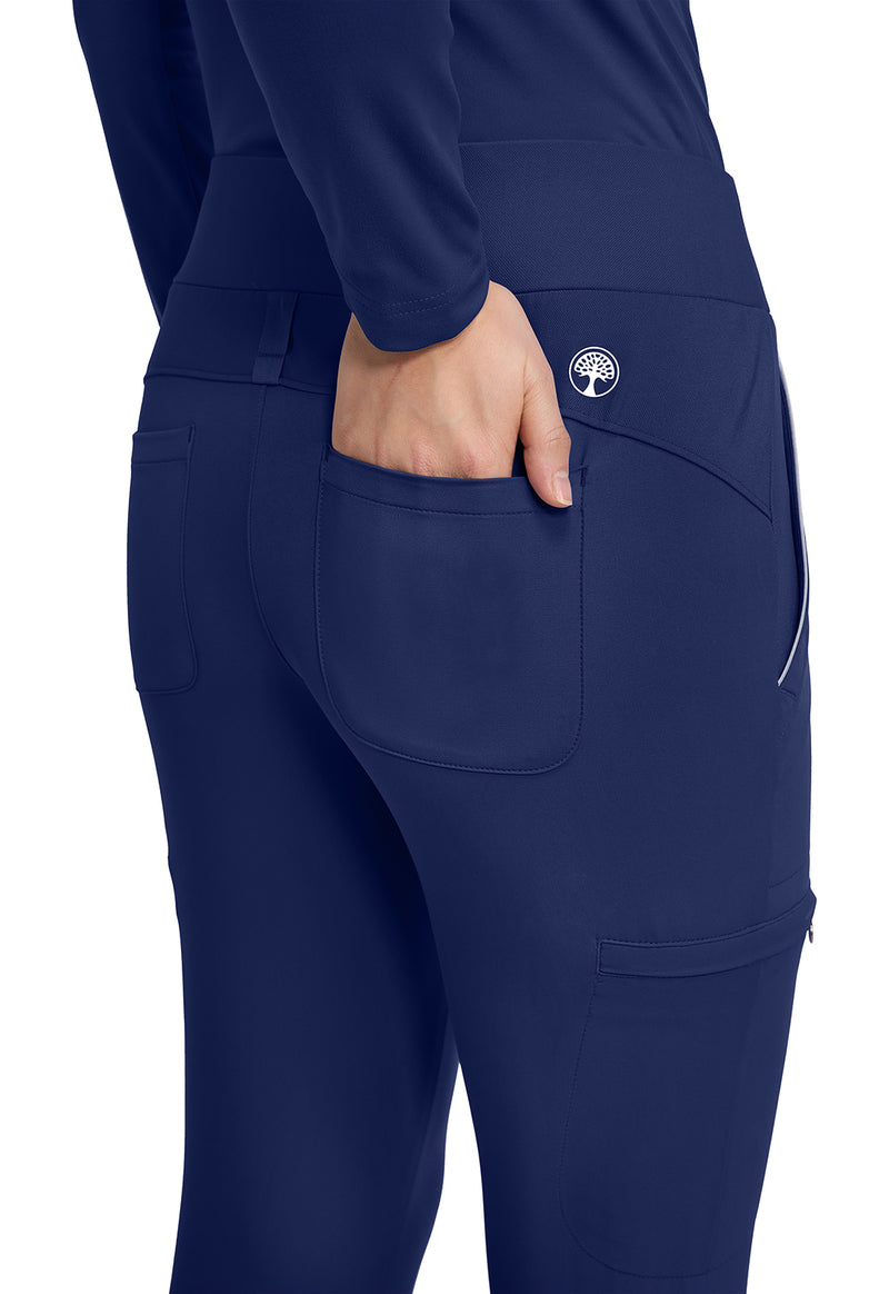 Navy - High Waist Pant – Petite (View 2)