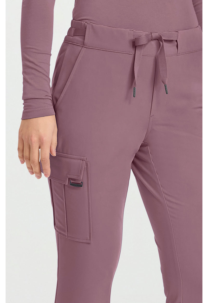 Elderberry - Women's 6-Pocket Flare Leg Scrub Pants (View 4)