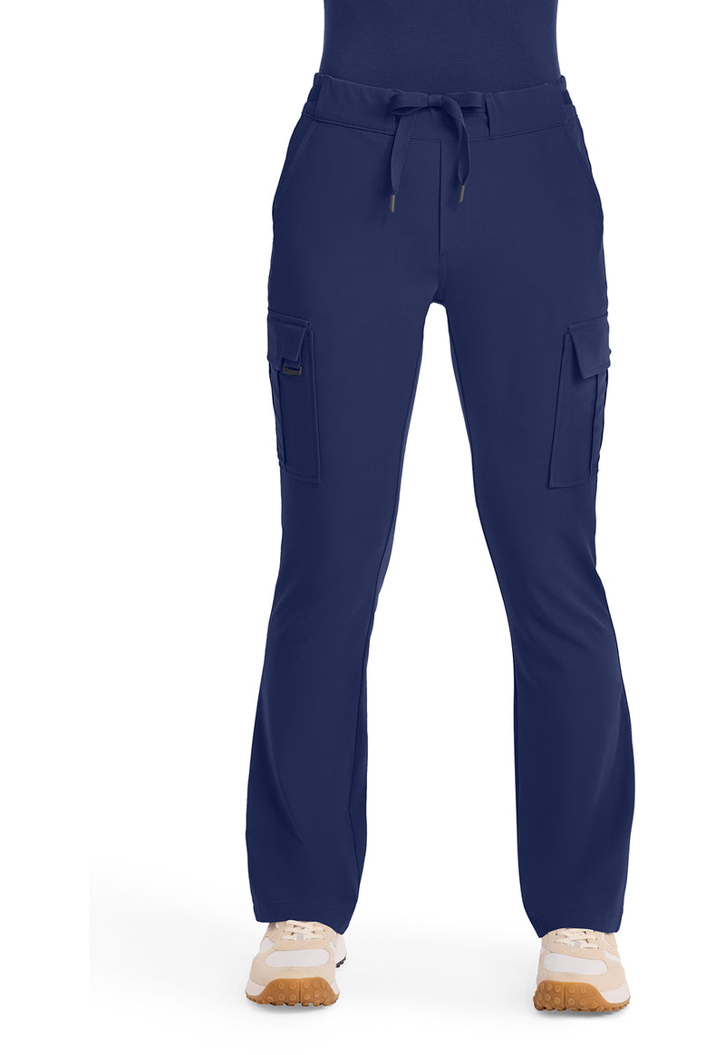 Navy - Healing Hands Quest Women Scrub Pants - Front View