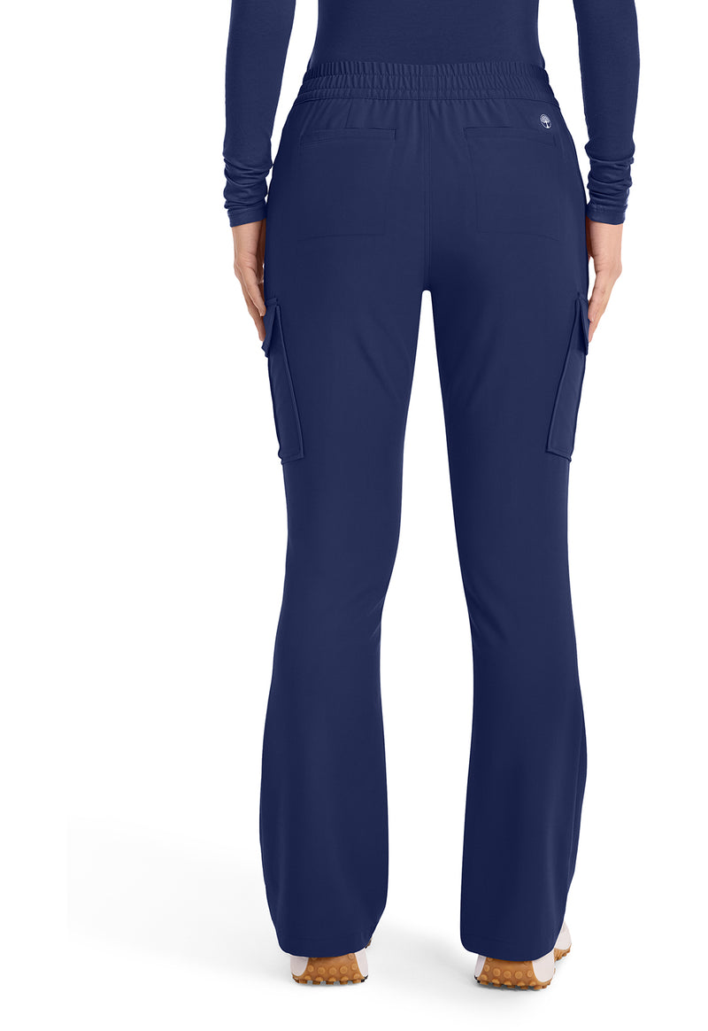 Navy - Healing Hands Quest Women Scrub Pants - Back View