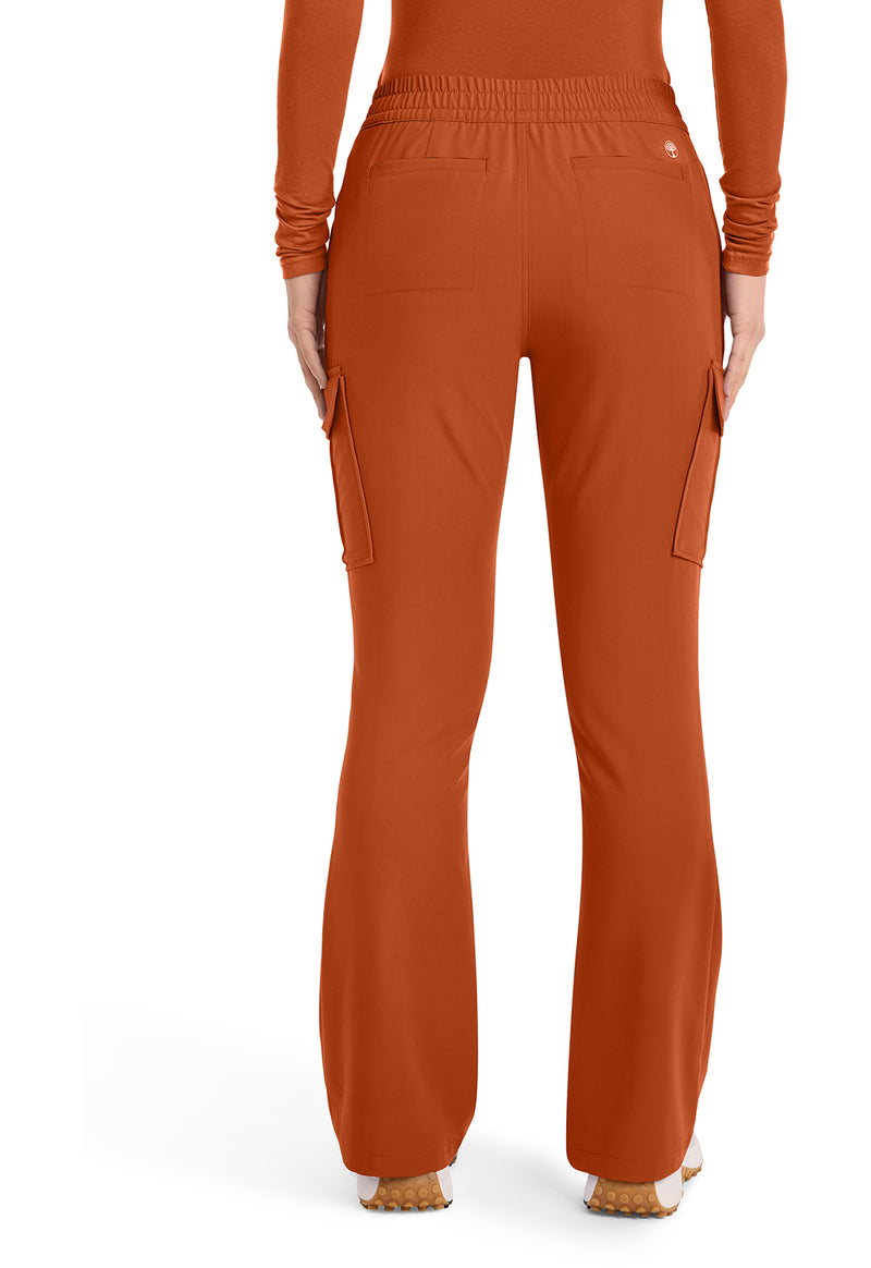 Warm Sunrise - Healing Hands Quest Women Scrub Pants - Back View