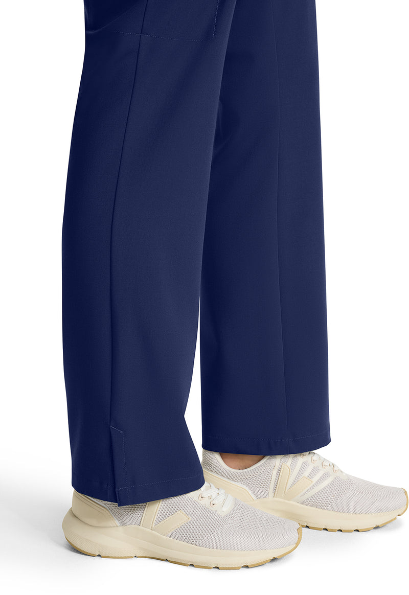 Navy - Women's Mid Rise Drawstring Straight Leg – Tall (View 4)