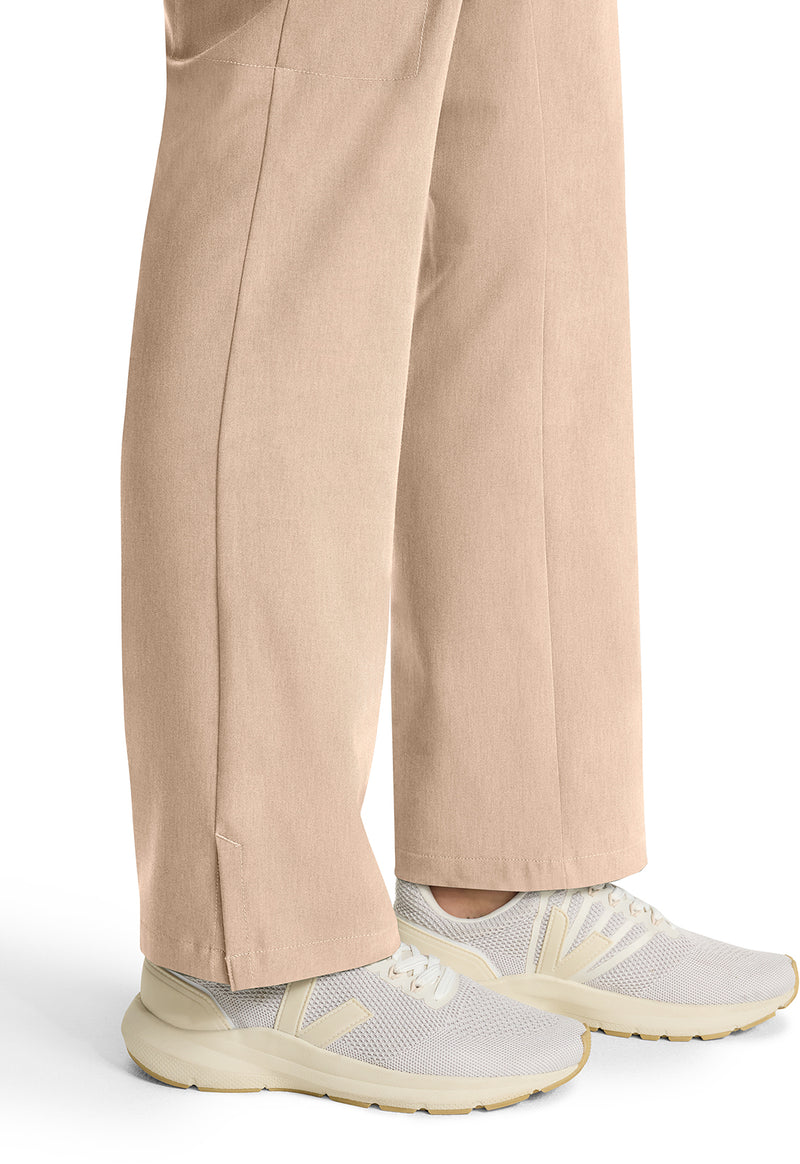 Desert Taupe - Women's Mid Rise Drawstring Straight Leg – Regular (View 4)