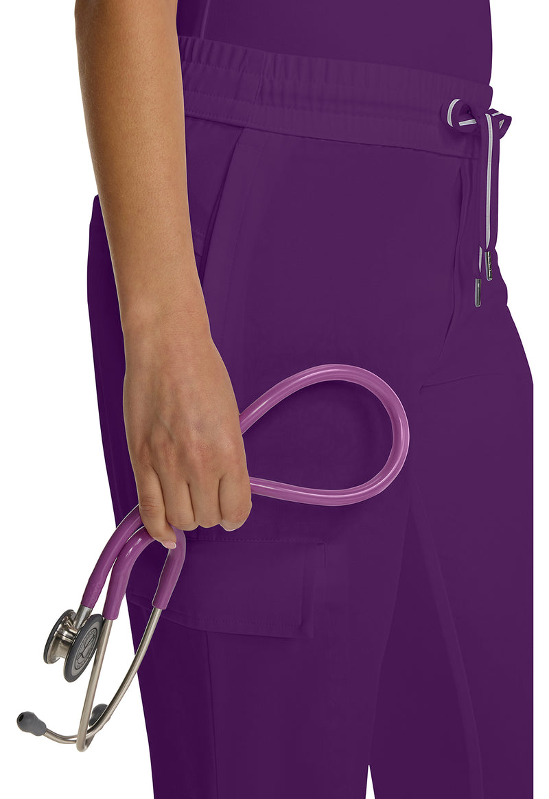 Eggplant - Women's Mid Rise Drawstring Straight Leg – Regular (View 3)