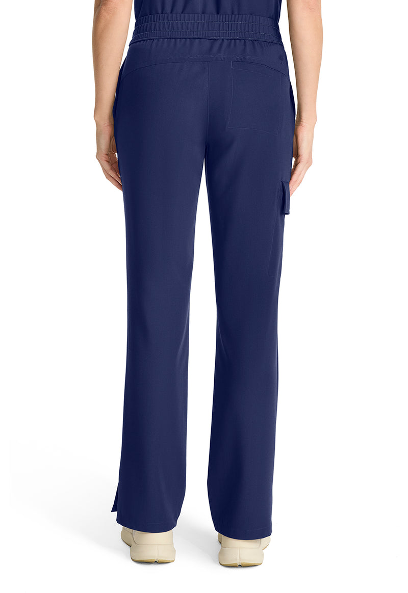 Navy - Healing Hands Quest Women Scrub Pants - Back View