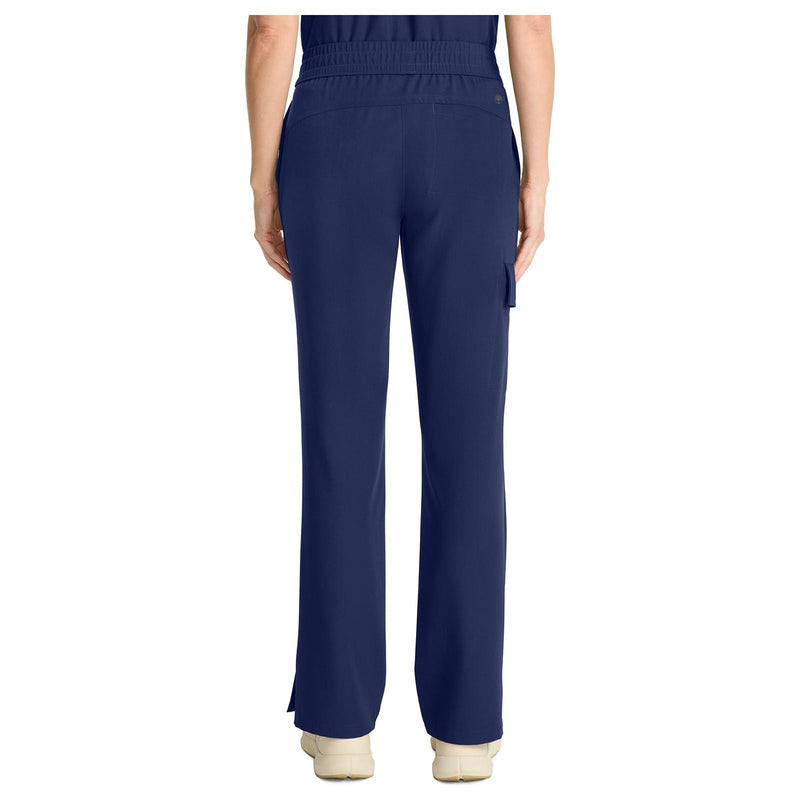 navy - Mid Rise Drawstring Straight Leg