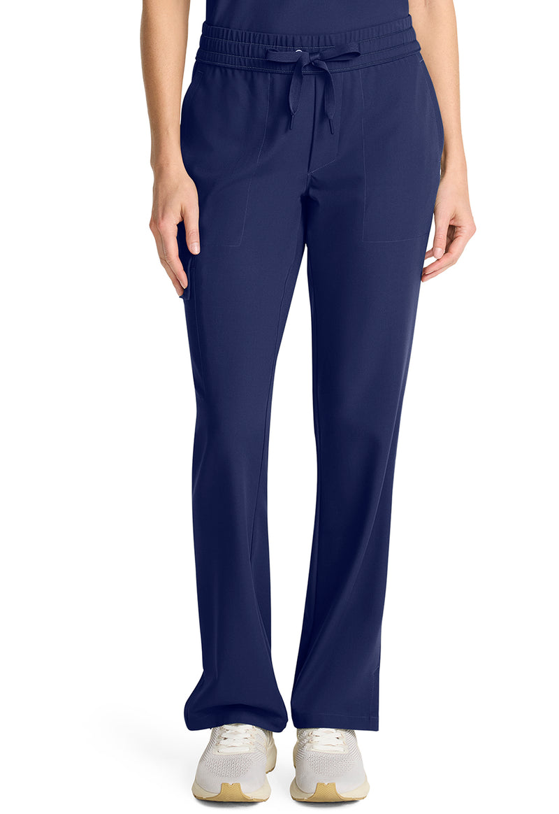 Navy - Healing Hands Quest Women Scrub Pants - Front View