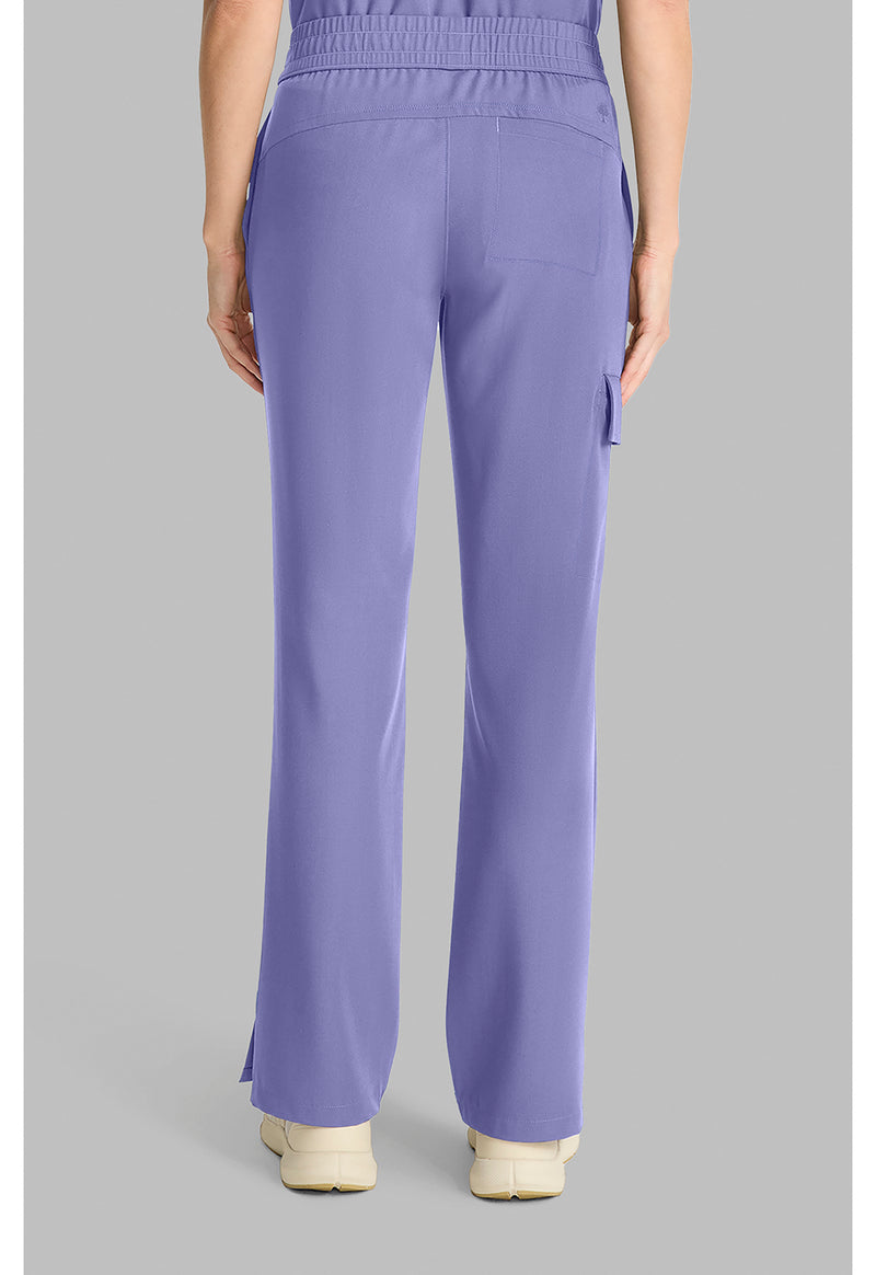 Persian Violet - Healing Hands Quest Women Scrub Pants - Back View