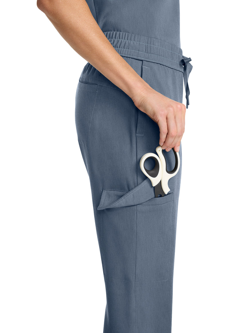 Twilight Blue - Women's Mid Rise Drawstring Straight Leg – Regular (View 2)