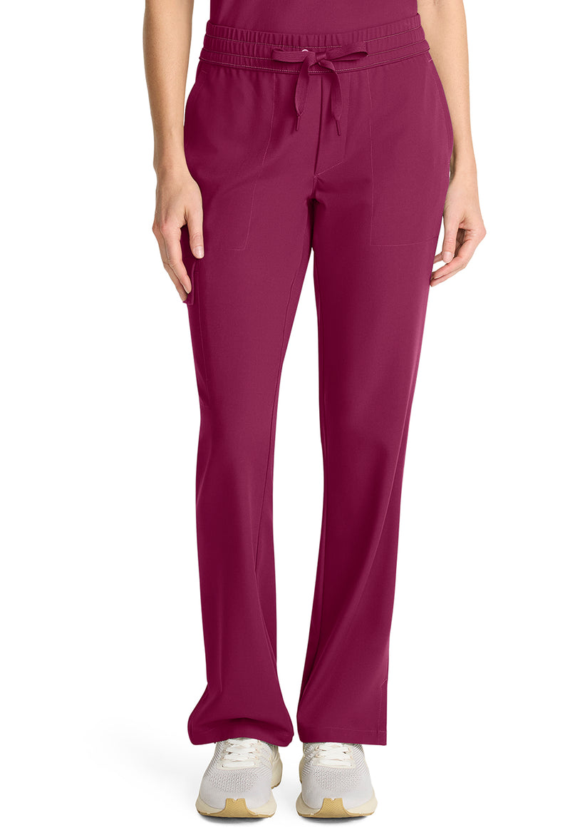 Wine - Healing Hands Quest Women Scrub Pants - Front View