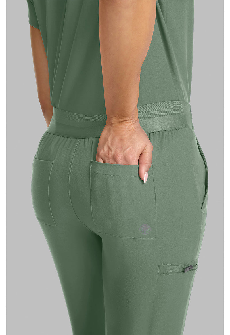 Acadia Green - Women's Mid Rise Jogger (View 3)