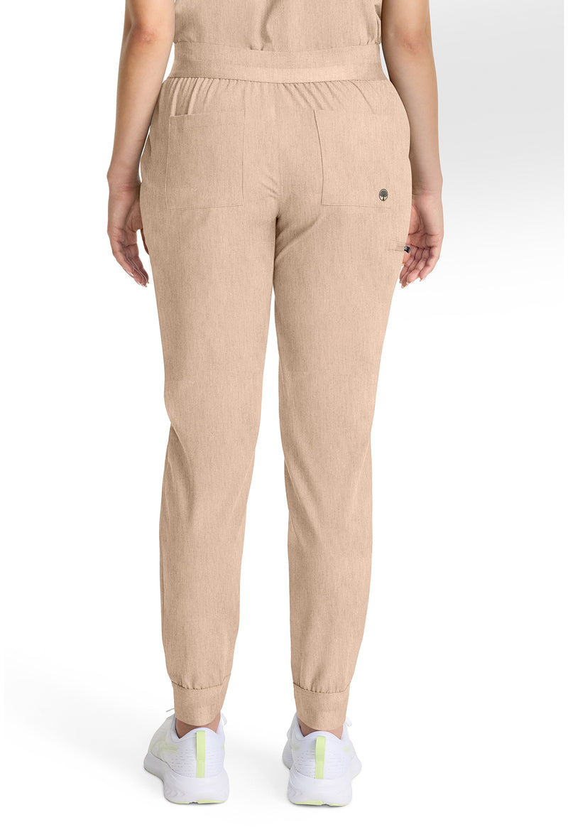 Desert Taupe - Healing Hands Quest Women Scrub Pants - Back View