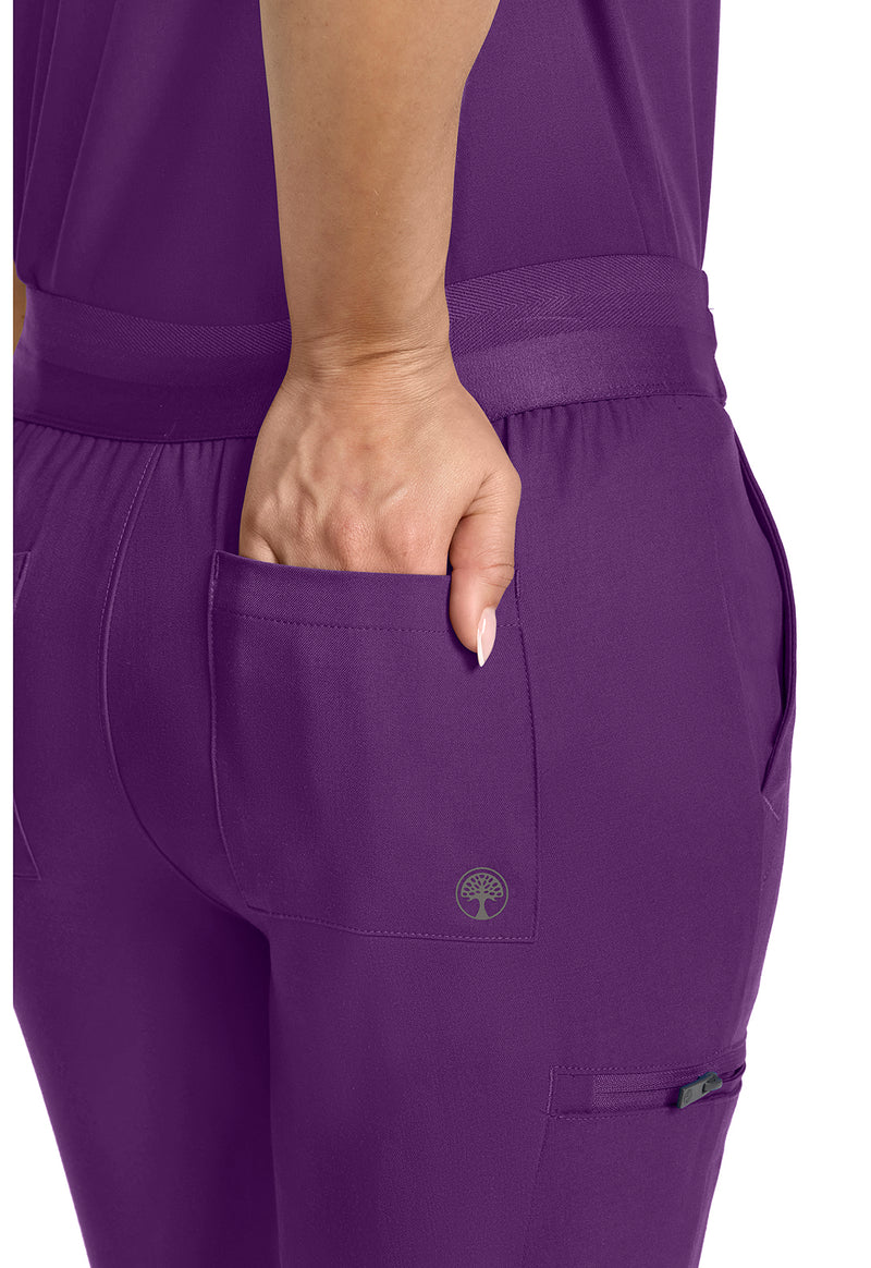 Eggplant - Women's Mid Rise Jogger (View 3)