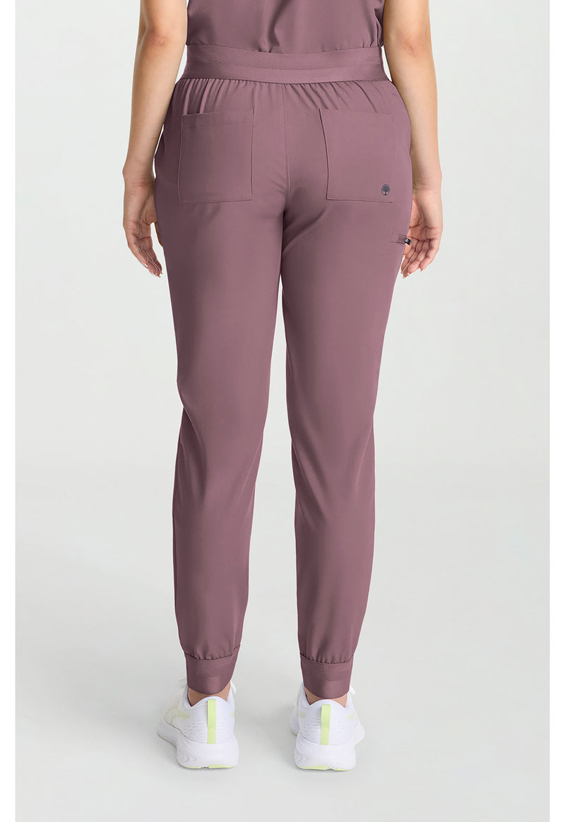 Elderberry - Healing Hands Quest Women Scrub Pants - Back View